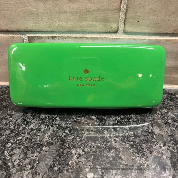 Kate Spade New York Sunglass/Eyeglass Hard Case Blue and Green - Picture 1 of 7